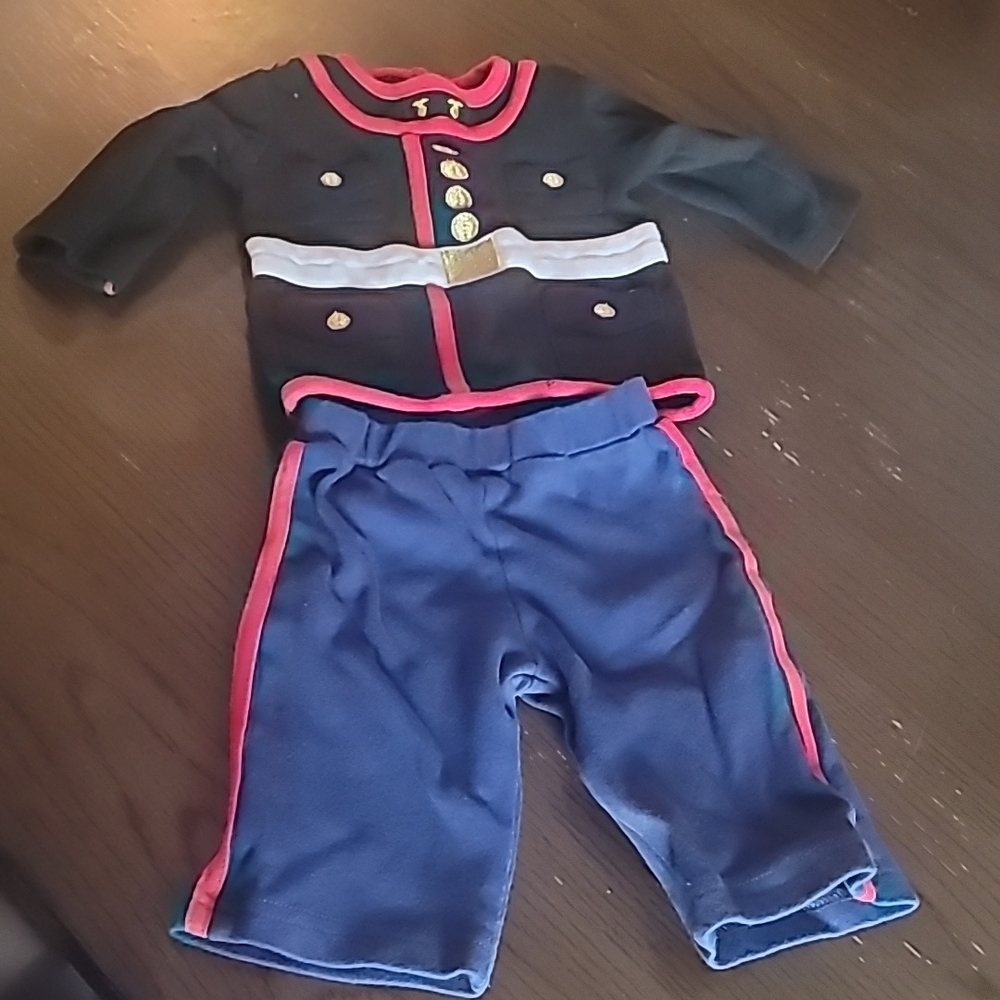 Infant Usmc Military Style Outfit - Black and Blue